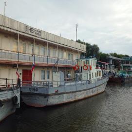 Причал на реке Трубеж, приток Оки⚓️ 