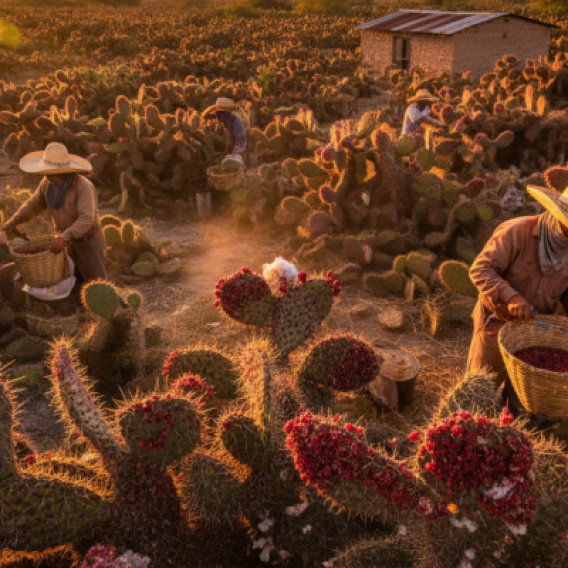 Кактусы для получения красителя