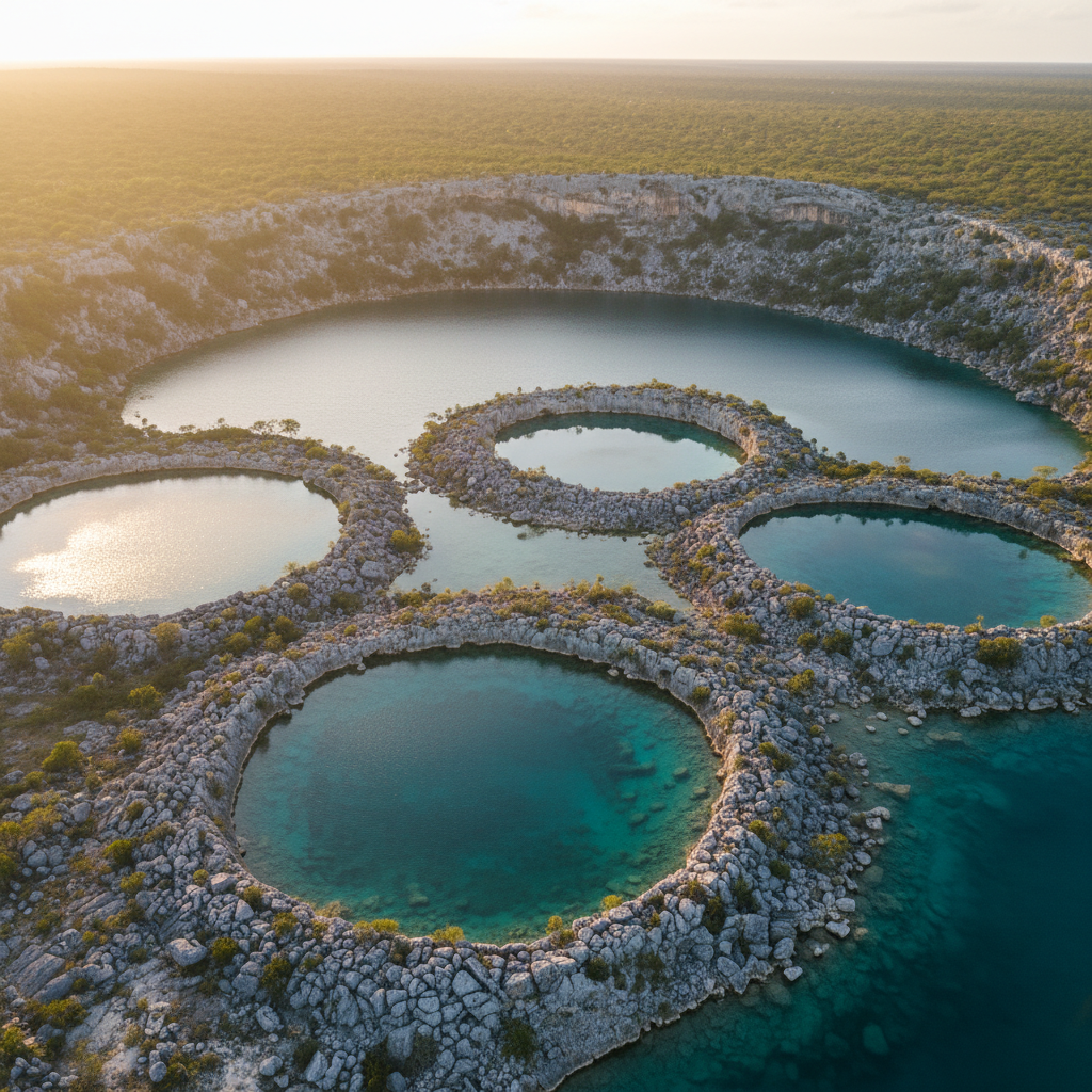 Древние карстовые воронки Юкатан