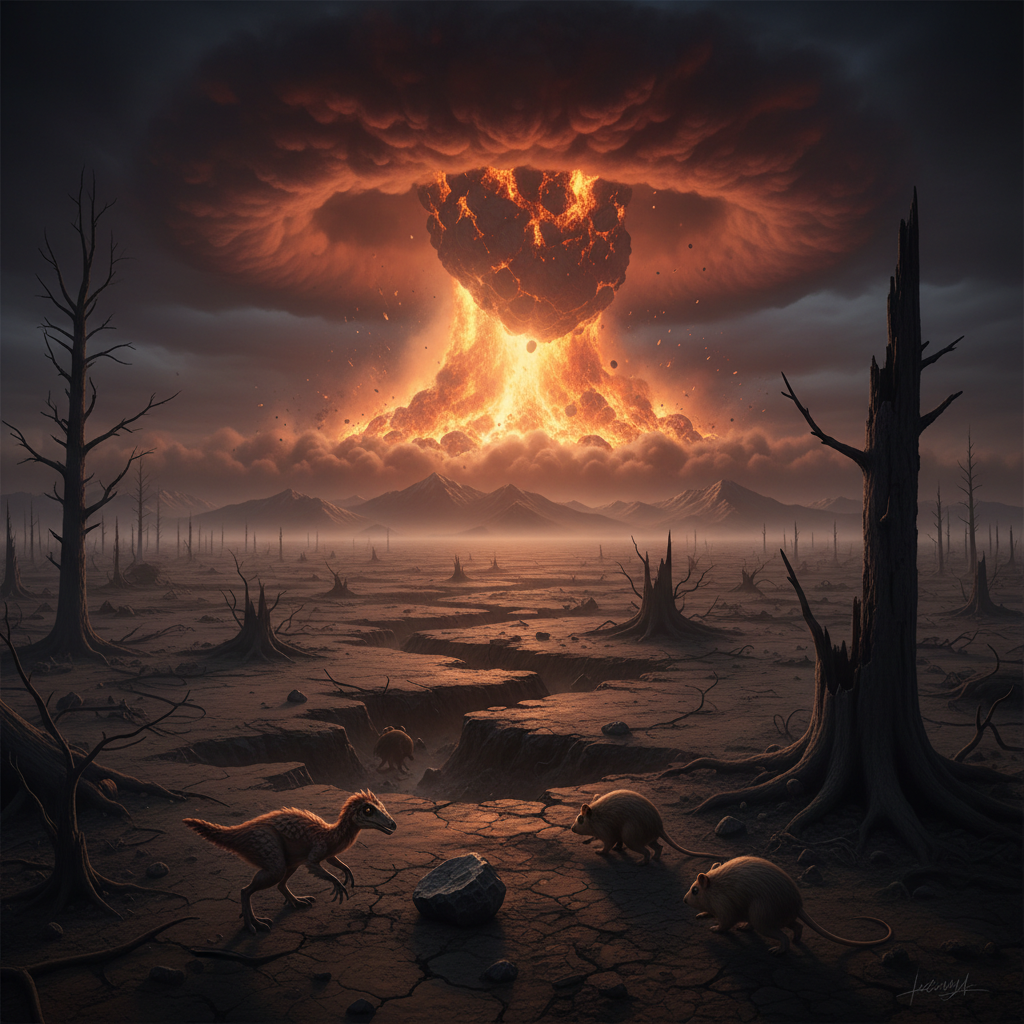 Столкновение с астероидом и новый эволюционный путь