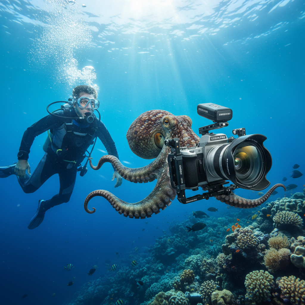 Необычная Кража: Камера Под Водой