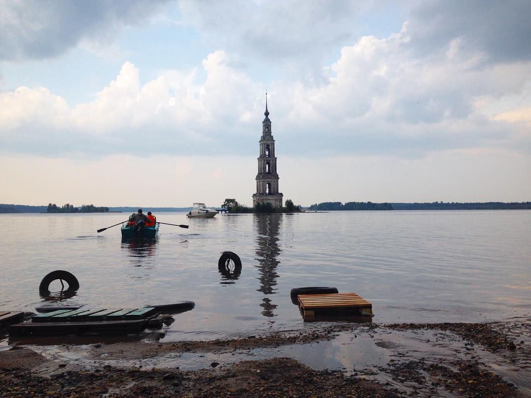 Колокольня Никольского собора⛵️ #россия #золотоекольцо #тверскаяобласть #калязин #колокольня #волга #красотамира